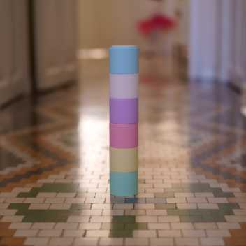 Stacking cups - pastel colours 