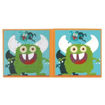 Magnetic puzzle book - monsters