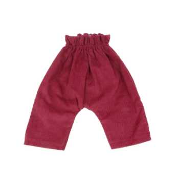 Corduroy trousers hw - burgundy
