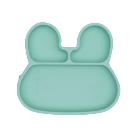 Bunny stickie plate - minty green