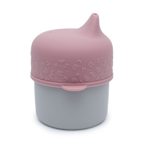 Sippie lid and mini straw - dusty rose - 3