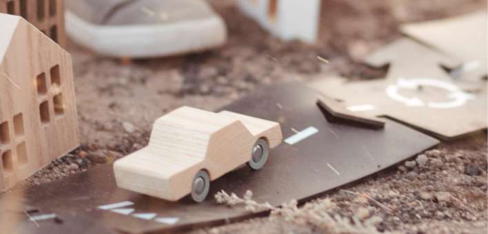 Wooden cars 