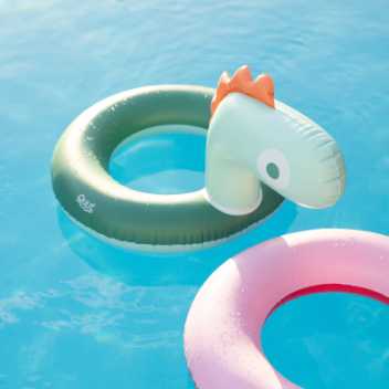 Swim ring with a head - dino