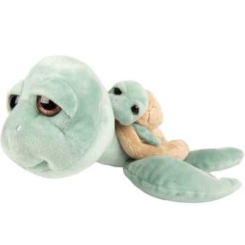Green turtle with baby - medium
