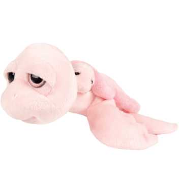 Pink turtle with baby - medium