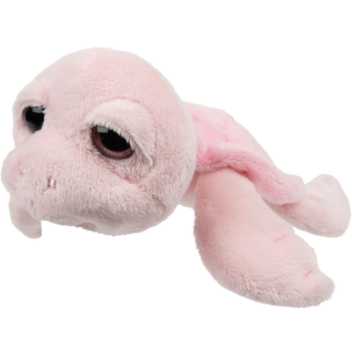 Pink turtle with rattle - small