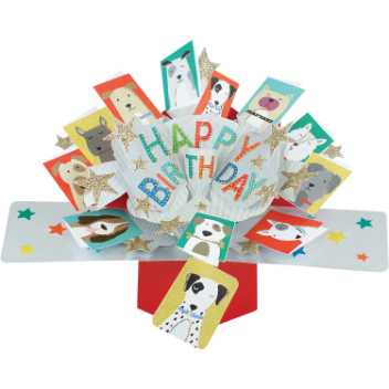 Pop-up card - dogs