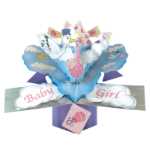 Pop-up kort - tillykke med babyen