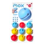 Mox on display - primary colours