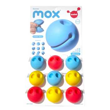 Mox on display - primary colours