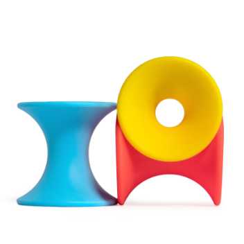 Tulu, three pieces - primary colours