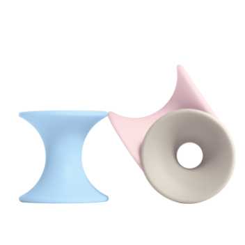 Tulu, three pieces - pastel colours