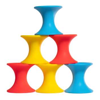 Tulu, nine pieces - primary colours