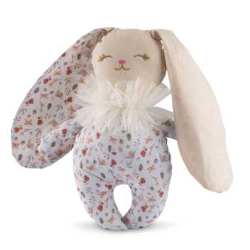 Rabbit with long ears - patterned fabric