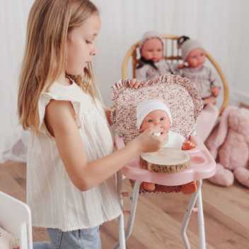 Doll high chair - includes bib