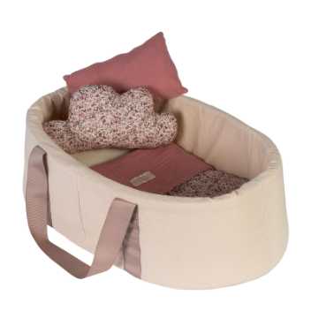 Soft doll carrycot - with duvet and pillow set