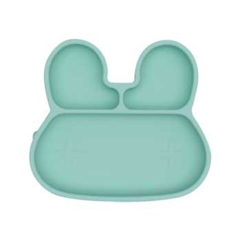 Bunny stickie plate - mint 