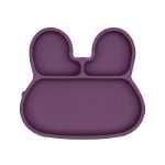Bunny stickie plate - plum