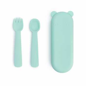 Feedie fork & spoon set - mint