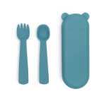 Feedie fork & spoon set - blue dusk