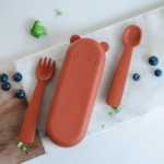 Feedie fork & spoon set - rust