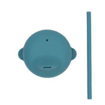 Sippie lid and mini straw - blue dusk