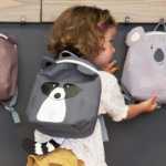 Lille rygsæk med dyremotiv - vaskebjørn