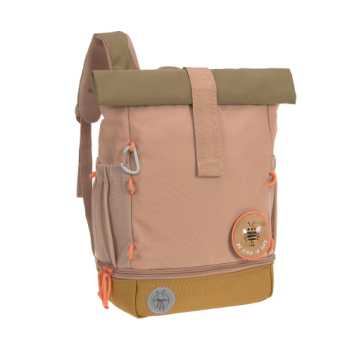 Mini rolltop backpack nature - hazelnut