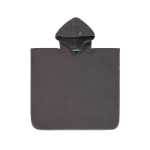 Muslin poncho - antracitgrå