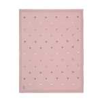 Strikket tæppe med prikker