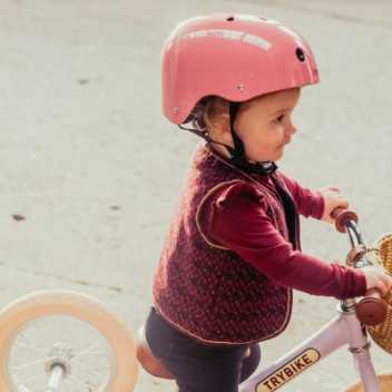 Bike helmet - vintage rose