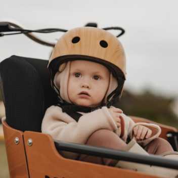 Bike helmet - wooden look