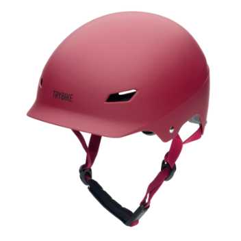 Bicycle helmet with retro look - vintage red