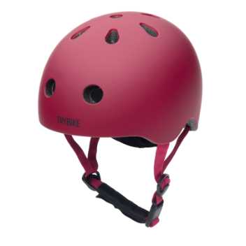 Bicycle helmet with retro look - vintage red