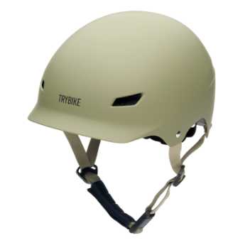 Bicycle helmet with retro look - vintage green