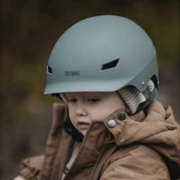 Bicycle helmet with retro look - antracite grey