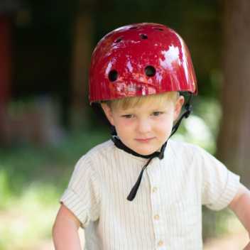 Bike helmet - vintage red