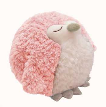 Giant hand warmer - soft pink owl