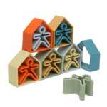 Houses and figures - nature