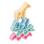 Four animals - pastel colours