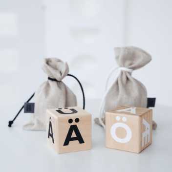 Alphabet block - black special letters 