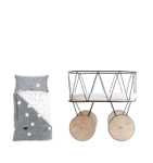 Dolly cot bedding - marshmallows