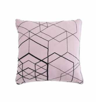 Matrix cushion case - pale pink 