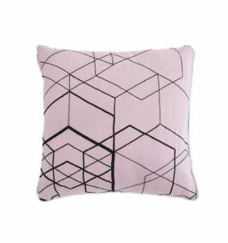 Matrix cushion case - pale pink