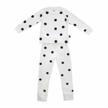 Pyjamas - white with black dots, 2-3 years
