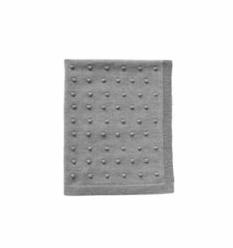 Baby blanket - grey popcorn