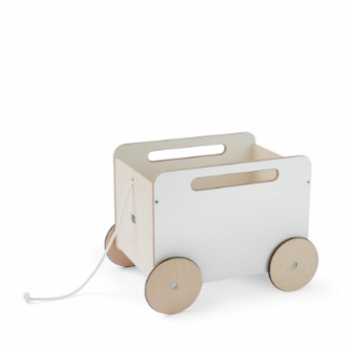 Toy Chest on wheels - white 