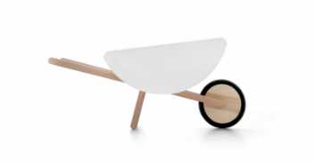 Toy wheelbarrow - white