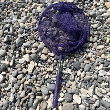 Telescopic fish net - dark purple