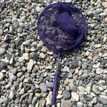 Telescopic fish net - dark purple 